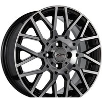 Литые диски X'trike X-125 16x6.5" 4x100мм DIA 54.1мм ET 48мм BK/FP