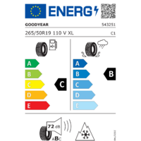 Зимние шины Goodyear UltraGrip Performance SUV Gen-1 265/50R19 110V- фото3