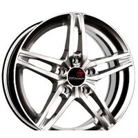 Литые диски Vector B219 16x6.5" 5x112мм DIA 57.1мм ET 46мм Сильвер S