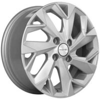 Литые диски Khomen KHW1508 15x6" 4x100мм DIA 60.1мм ET 40мм F-Silver