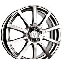 Литые диски K7 K-102 17x7" 5x114.3мм DIA 66.1мм ET 40мм Серебро S