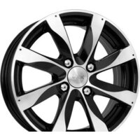 Литые диски K&K Джемини 15x6" 4x108мм DIA 67.1мм ET 38мм Алмаз черный