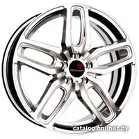 Литые диски Vector B199 17x6.5" 5x114.3мм DIA 66.1мм ET 40мм Сильвер S