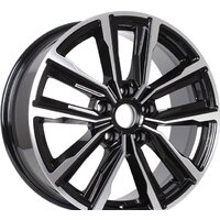 Литые диски K&K Лацио 17x7.5" 5x114.3мм DIA 60.1мм ET 45мм Алмаз черный