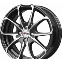 Литые диски iFree Такеши (КС877) 16x6" 4x100мм DIA 54.1мм ET 45мм Блэк Джек