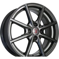 Литые диски Alcasta M63 15x6" 4x98мм DIA 58.6мм ET 35мм Graphite