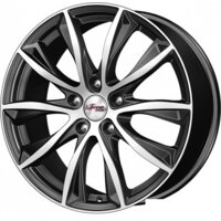 Литые диски iFree Каzантип (КС684М) 18x7.5" 5x105мм DIA 56.6мм ET 38мм Блэк Джек