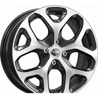 Литые диски K&K КС869 16x6.5" 4x100мм DIA 60.1мм ET 43мм Алмаз черный