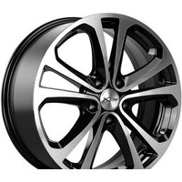 Литые диски X'trike X-113 17x7" 5x115мм DIA 70.2мм ET 41мм BK/FP