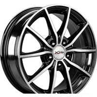 Литые диски X'trike X-111 15x6.5" 5x114.3мм DIA 67.1мм ET 38мм BK/FP